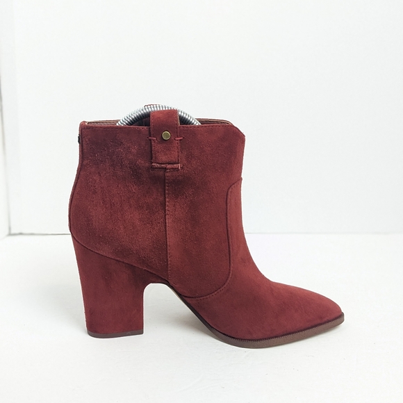 Sam Edelman red suede ankle boots - Picture 10 of 16